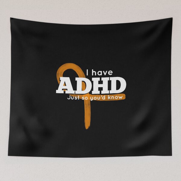 Item preview, ADHD Just So You’d Know Orange Ribbon Awareness, Attention HyperActive Disorder  designed and sold by MJDezigns.