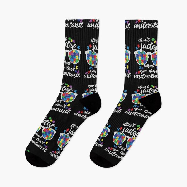Item preview,  Don't Judge What You Don't Understand. Autism awareness designed and sold by All-The-Tees.