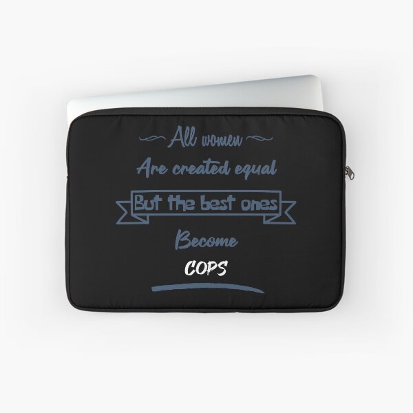 Item preview, The best women become police officers (English) designed and sold by 2Girls1Shirt.