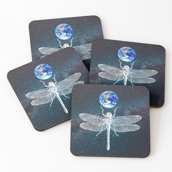 Item preview, Dragonfly Worshipping the Earth designed and sold by Laura Carson Digital.
