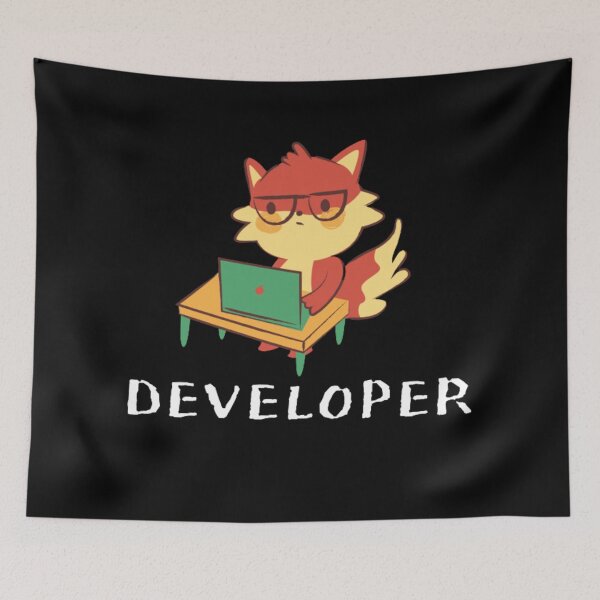 Item preview, CUTE DEVELOPER(feat Fox) designed and sold by RedFlamenco.
