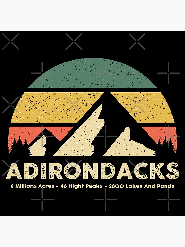 Disover Adirondaks Mountains ADK Premium Matte Vertical Poster