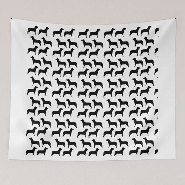 Item preview, dog silhouette pattern black&White  designed and sold by newwind87.