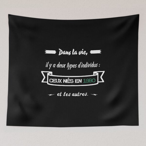 Item preview, People born in 1980... and the others (French) designed and sold by 2Girls1Shirt.