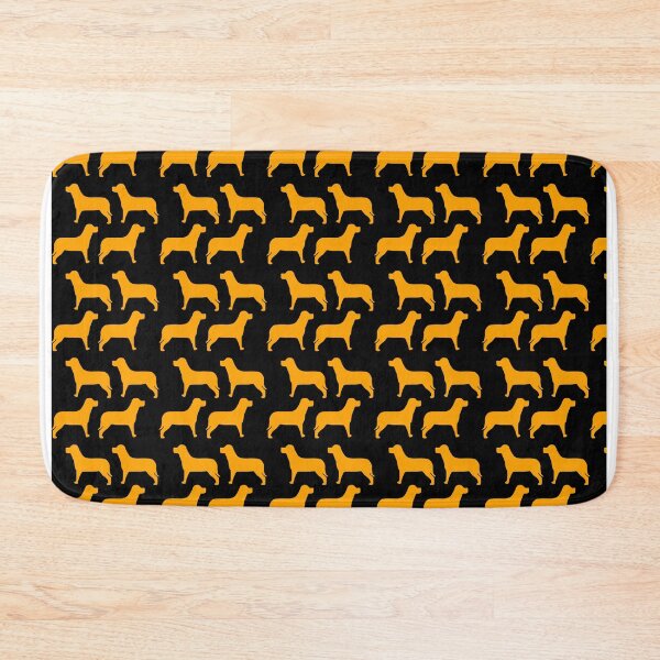 Item preview, dog silhouette pattern yellow&black designed and sold by newwind87.