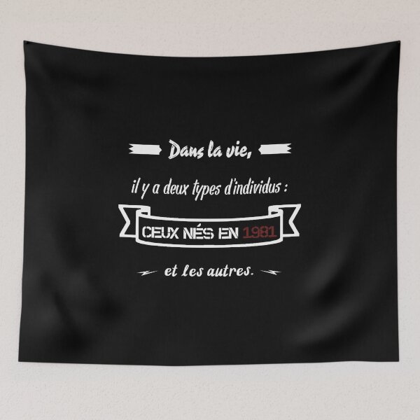 Item preview, People born in 1981... and the others (French) designed and sold by 2Girls1Shirt.