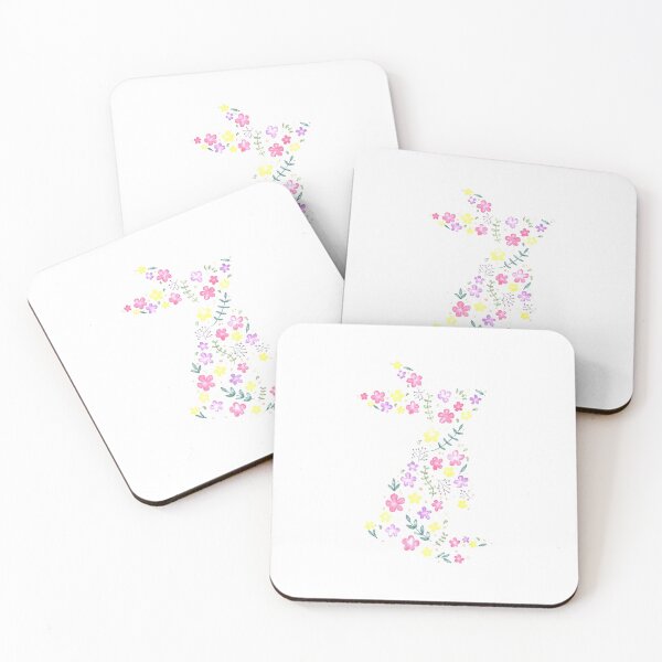 Item preview, Bunny watercolor Floral designed and sold by bowmee.