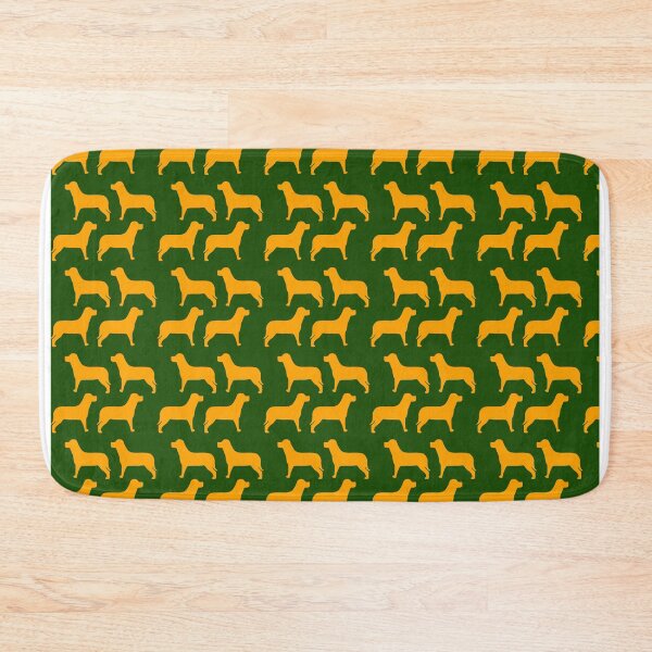 Item preview, dog silhouette pattern yellow&Dark green designed and sold by newwind87.