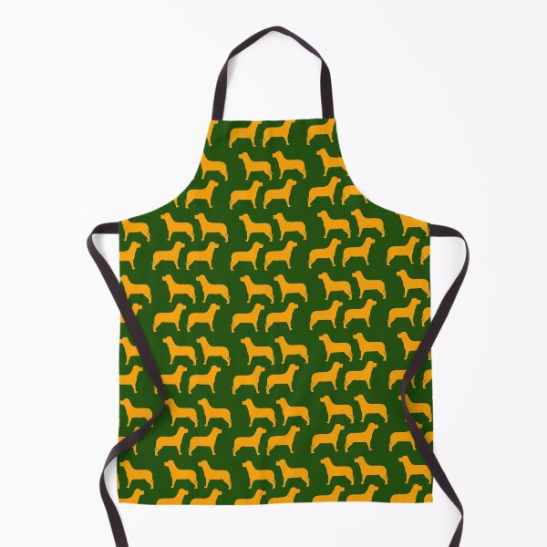 Item preview, dog silhouette pattern yellow&Dark green designed and sold by newwind87.