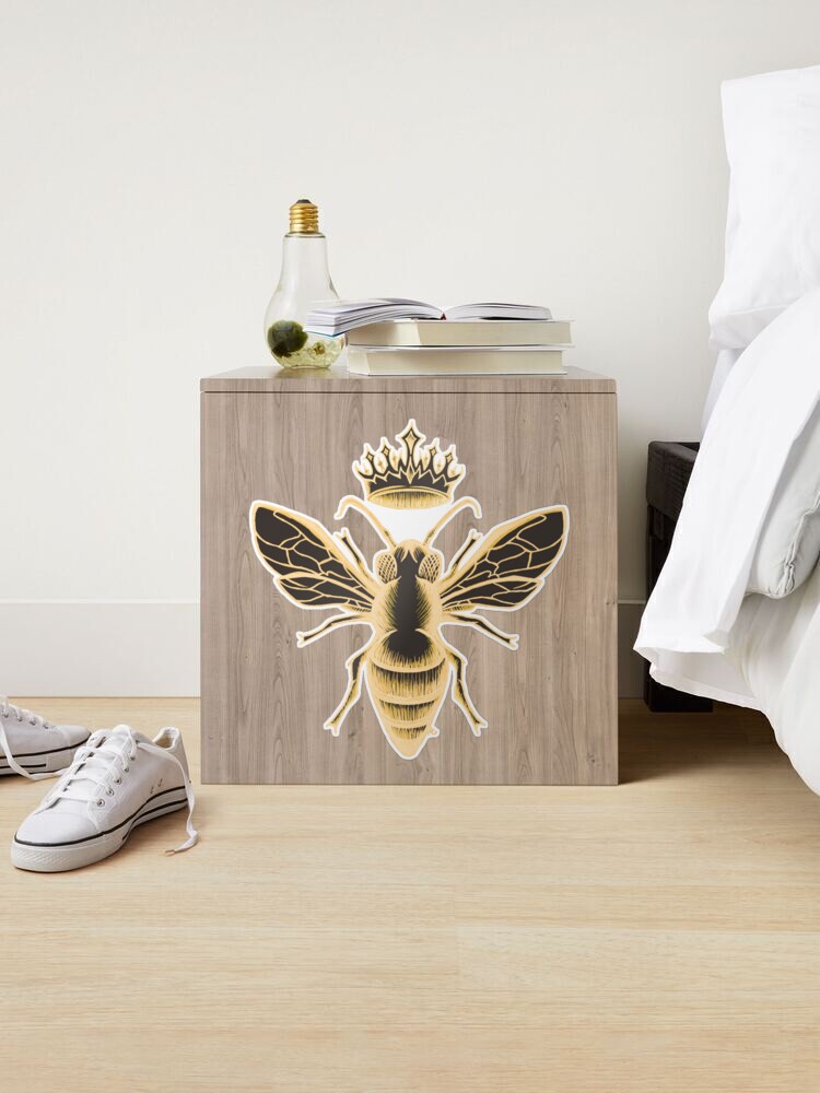 Bee Decor for Home, Gold Bee Decal, Bee Wall Decal Set