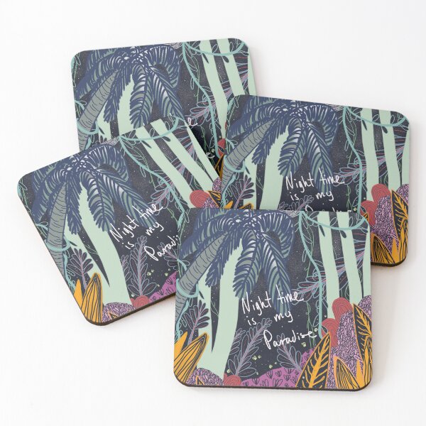Item preview, Night jungle paradise designed and sold by AubeGoulet.