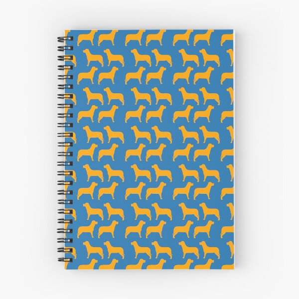 Item preview, dog silhouette pattern yellow&Dark sky blue designed and sold by newwind87.