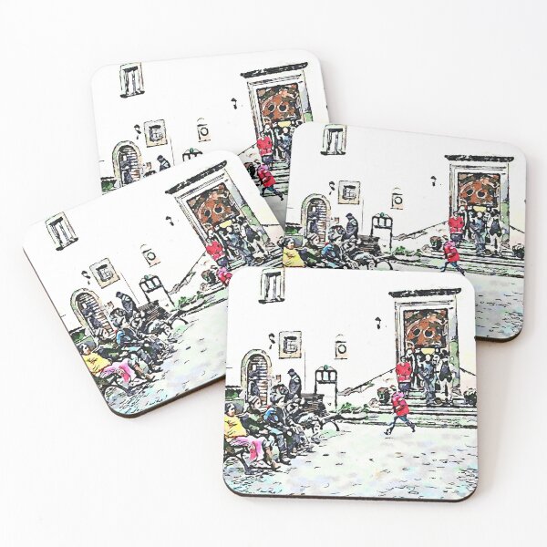 Item preview, Barbarano Romano: children and acrobats designed and sold by Giuseppe Cocco.