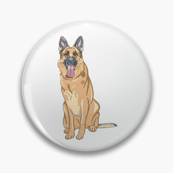 Item preview, German shepherd dog drawing designed and sold by InsomniaMerch.