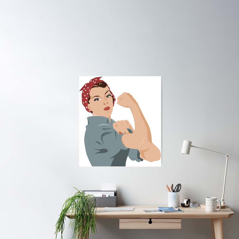 Rosie The Riveter (We Can Do It!), an art print by Crystal Wall Lancaster -  INPRNT