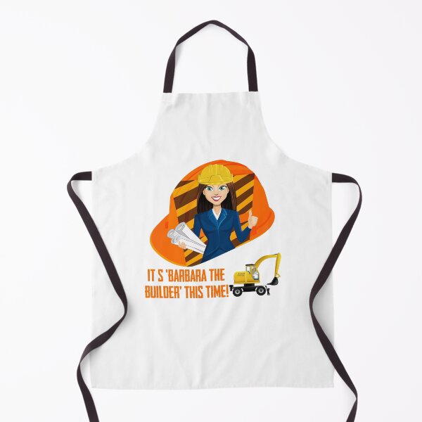 Item preview, It’s ‘Barbara the Builder’ This Time! (on White) designed and sold by PawsitiveMum.