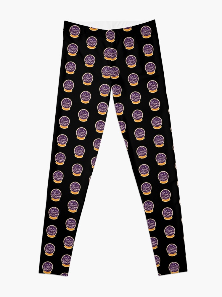 Alternate view of I see a strong woman on Black Leggings