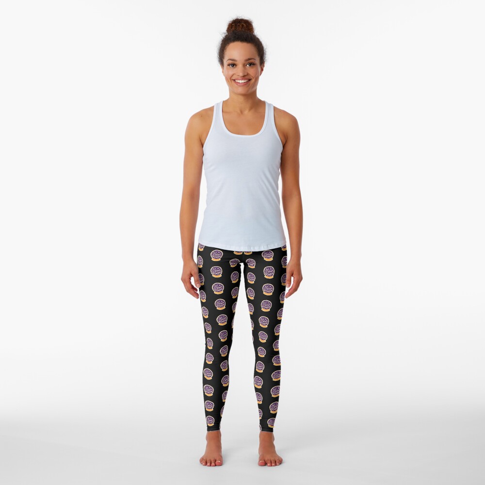 I see a strong woman on Black Leggings