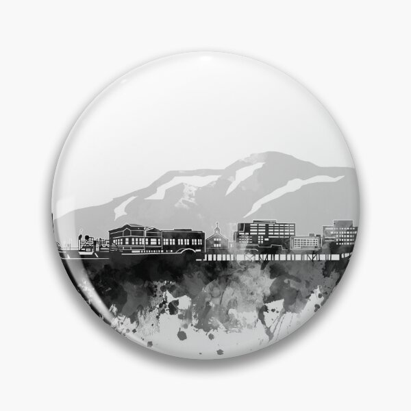 Item preview, juneau skyline bw designed and sold by BekimART2.