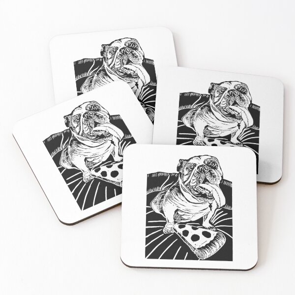 Item preview, pug pizza artwork designed and sold by geraldellis.