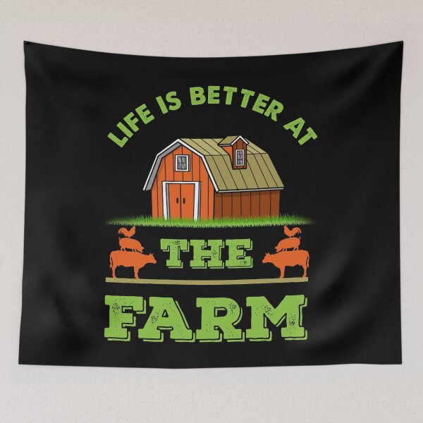 Item preview, Life is Better at the Farm Barn Farmer Farming Funny designed and sold by RBG1933Tee.