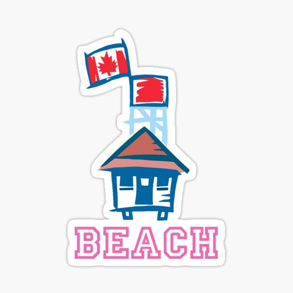 The Beach: Leuty Lifeguard Station Sticker