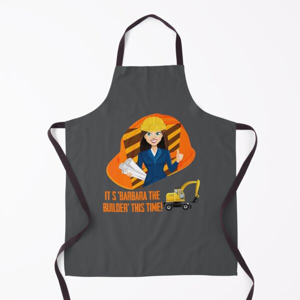 Item preview, It’s ‘Barbara the Builder’ This Time! (on Grey) designed and sold by PawsitiveMum.