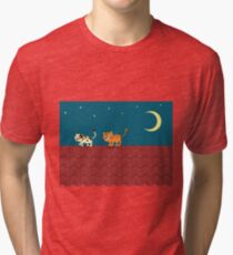 Chat sur le toit T-shirt chiné