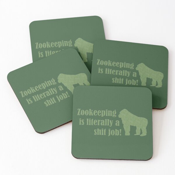 Item preview, Zookeeping is literally a shit job - Gorilla designed and sold by GeoCreate.