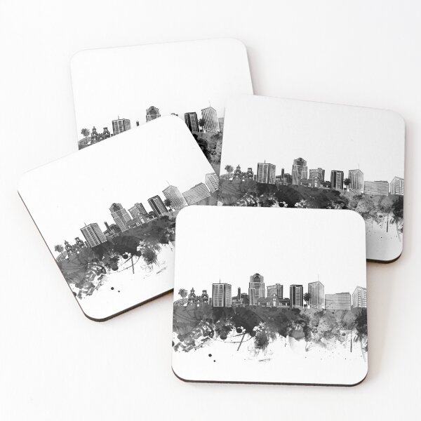 Item preview, tucson skyline bw designed and sold by BekimART2.