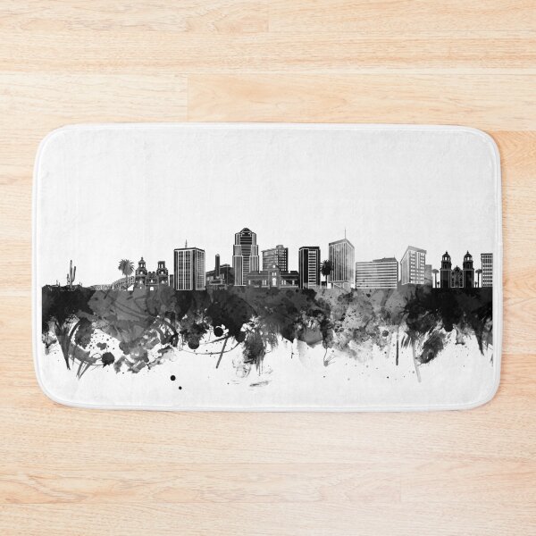 Item preview, tucson skyline bw designed and sold by BekimART2.