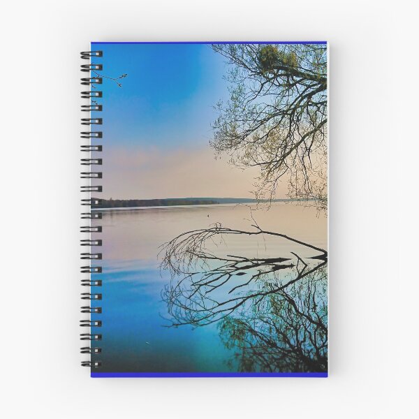 Item preview, blue shore zone with trees designed and sold by Nickibeutel.