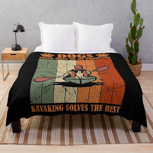 Item preview, Dogs Solve Most Of My Problems Kayaking Solves The Rest designed and sold by RBG1933Tee.