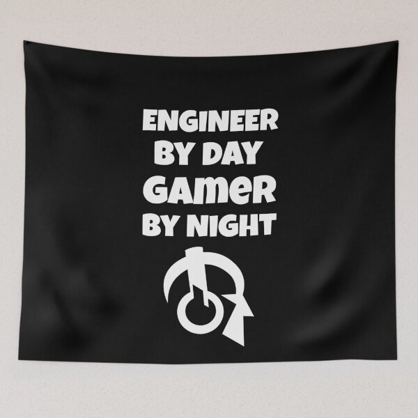 Item preview, Engineer By Day Gamer By Night designed and sold by Superhero Gear.