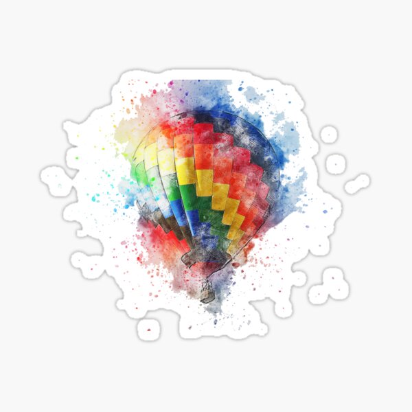 balloon crazy colour Sticker