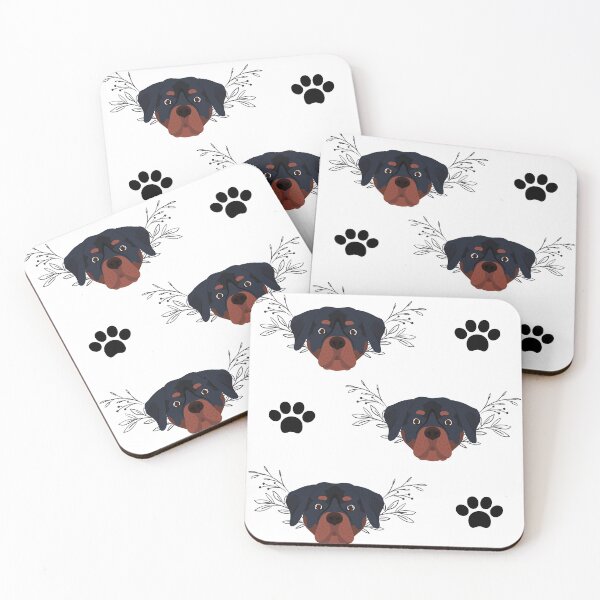 Item preview, Rottweiler Dog Breed Face Pattern designed and sold by Maful.