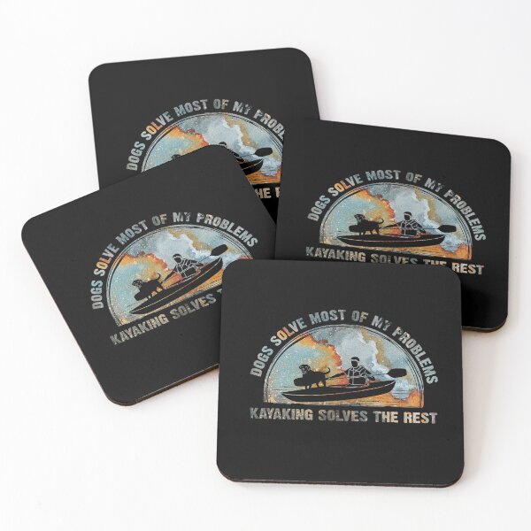 Item preview, Dogs Solve Most Of My Problems Kayaking Solves The Rest Dog Lover Funny Gift  designed and sold by kenzo2093.