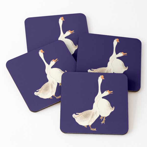 Item preview, Two White Geese designed and sold by artistoutfitter.