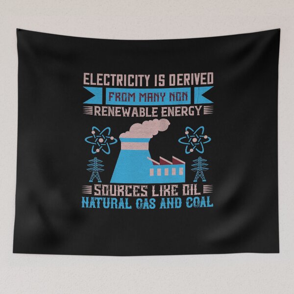 Item preview, Electricity is derived from many non renewable energy designed and sold by dm4design.