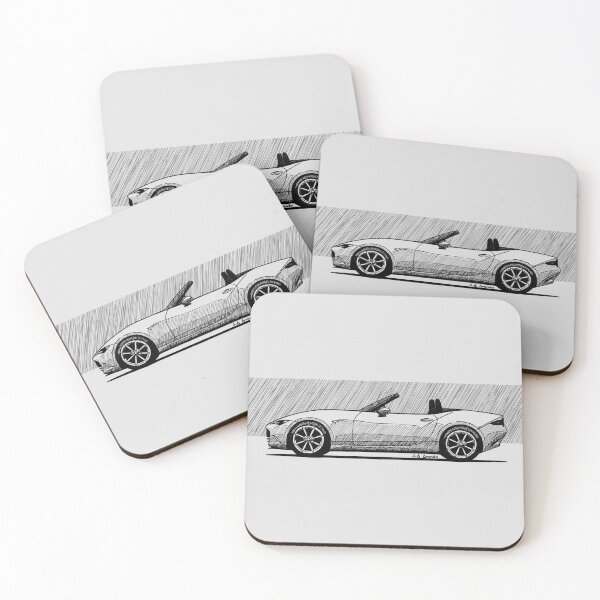 Item preview, Pen drawing of Japanese roadster car ND designed and sold by designjaag.