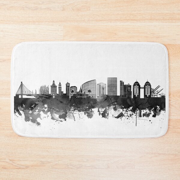 Item preview, oakland skyline bw designed and sold by BekimART2.