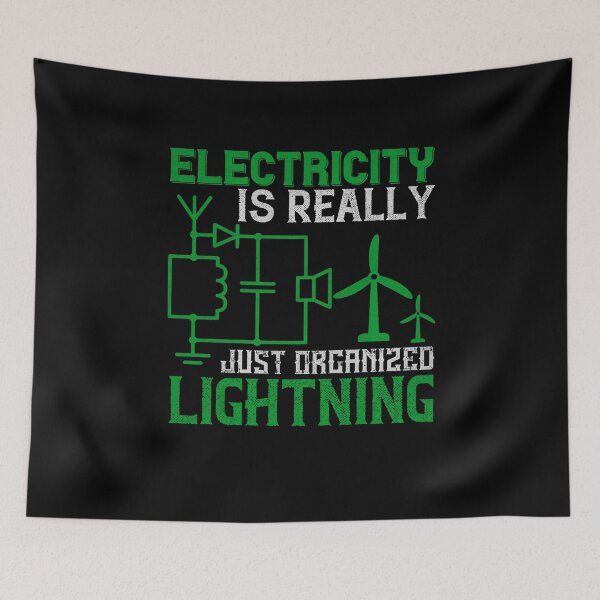 Item preview, Electricity is really just organized lightning designed and sold by dm4design.