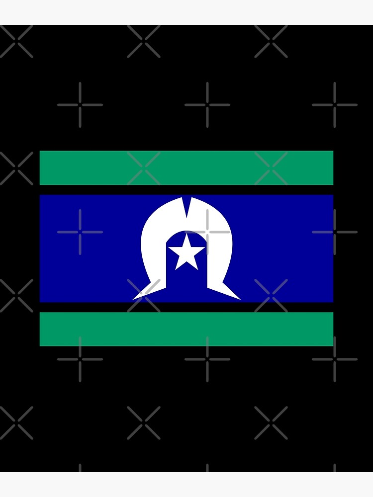 Lámina fotográfica «Bandera de los isleños del Estrecho de Torres» de