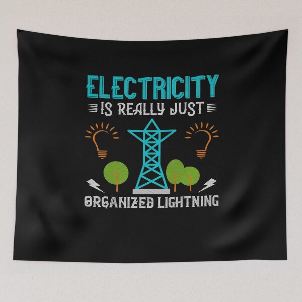 Item preview, Electricity is really just organized lightning designed and sold by dm4design.