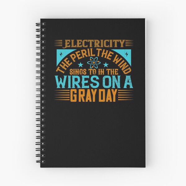 Item preview, Electricity the peril the wind sings to the wires on a gray day designed and sold by dm4design.