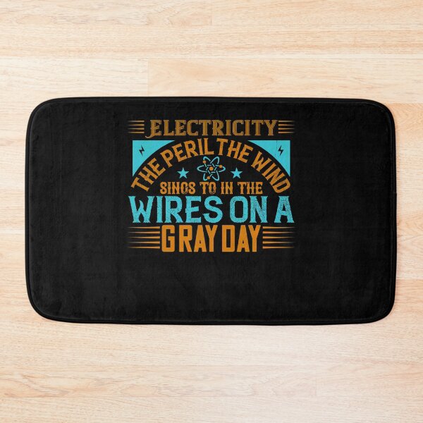 Item preview, Electricity the peril the wind sings to the wires on a gray day designed and sold by dm4design.