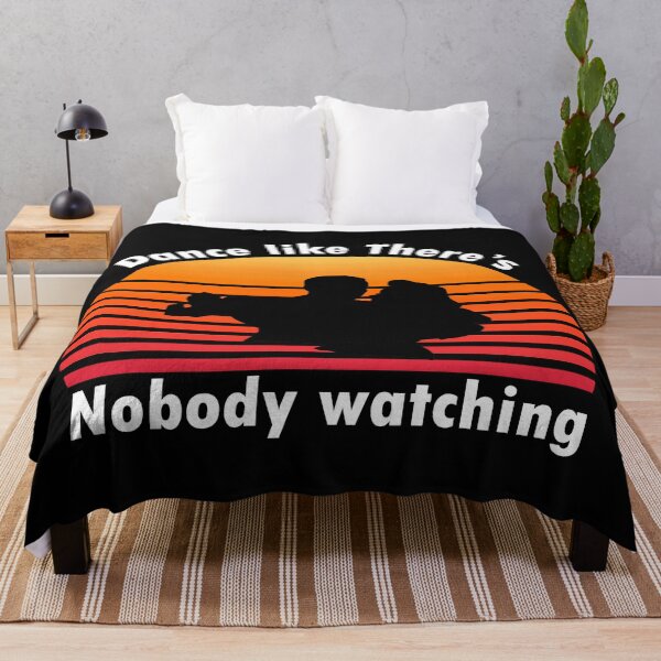 Item preview, Dance like there’s nobody watching, vintage retro sunset-dancing hobby designed and sold by merchfun2.