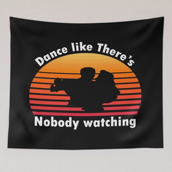 Item preview, Dance like there’s nobody watching, vintage retro sunset-dancing hobby designed and sold by merchfun2.