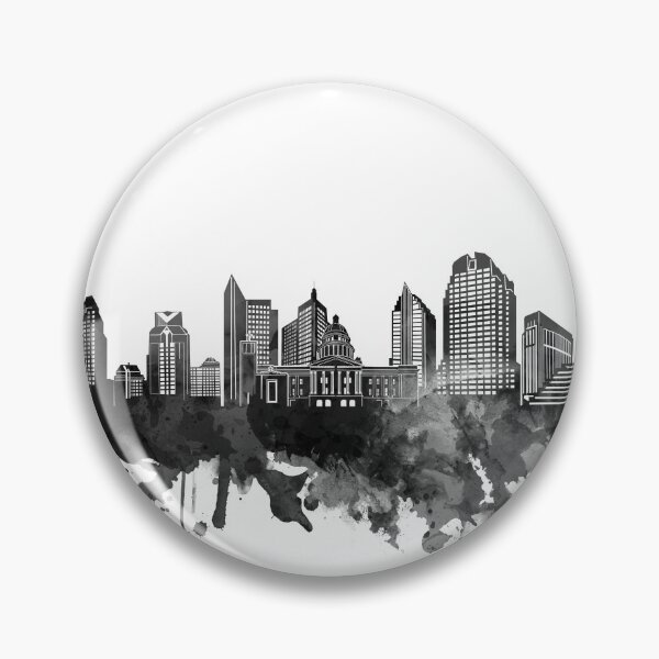 Item preview, sacramento skyline bw designed and sold by BekimART2.