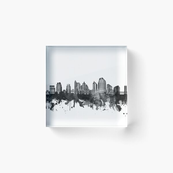 Item preview, sacramento skyline bw designed and sold by BekimART2.